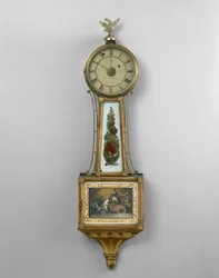 Wanduhr, aus der Werkstatt von Aaron Willard Sr. oder Aaron William Jr., Boston, 1802-30